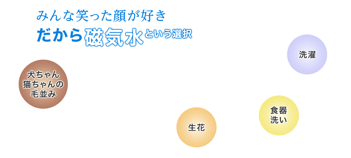 みんな笑った顔が好き「磁気水という選択」